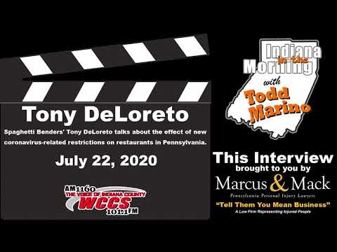 Indiana in the Morning Interview: Tony DeLoreto (7-22-20)