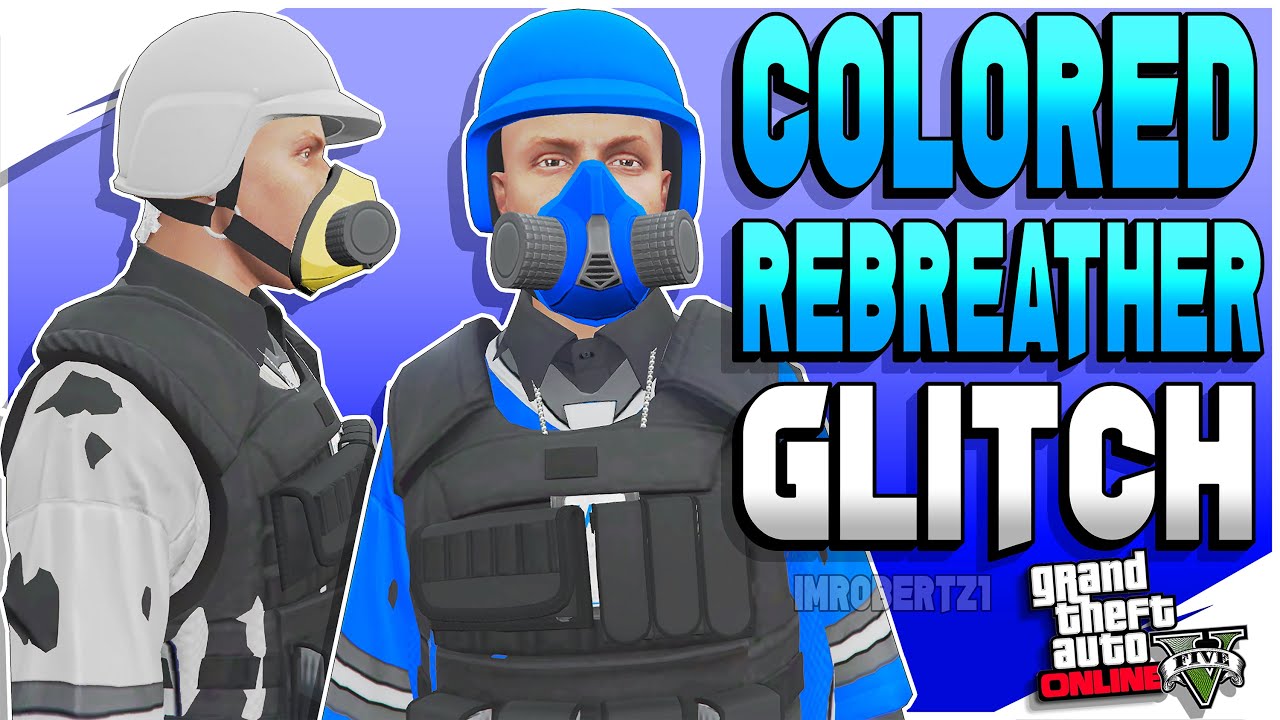 GTA 5 Online Colored Rebreather Glitch Blue Orange Yellow Black 