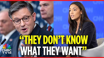 Mike Johnson Mocks Sanders and Ocasio-Cortez’s CNN Town Hall to Avoid Government Shutdown | N18G