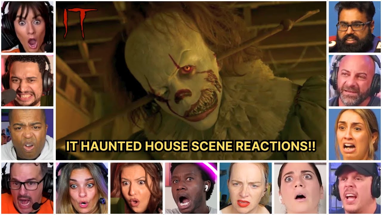 Reactors Reacting To Neibolt House Scene | IT (2017) Reaction Mashup | IT (2017) First Time Watching