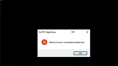 How to Fix Network error : connection timed out putty?