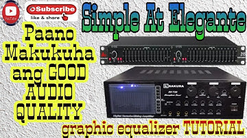 Tutorial for a very simple but in a Systematic Method to achieved a "GOOD AUDIO QUALITY"