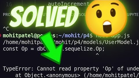 TypeError: Cannot read property 