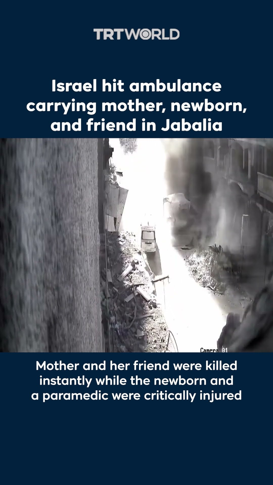 Footage from October shows Israel striking ambulance with patients inside