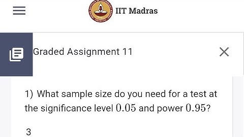 # week 11 statistics 2 Graded Assignment #bs degree #iitm# week 11 stats 2 #
