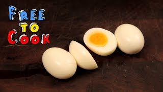 How to Quickly Peel Hard Boiled Eggs (Curried Egg Sandwich) - Food Hack