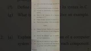# cdlu# bsc 1 st sem # computer fundamental and c programming # dec exam