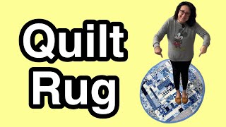 💥 Make A Quilted Floor Rug || Crumb Cake Quilt As YOU Go