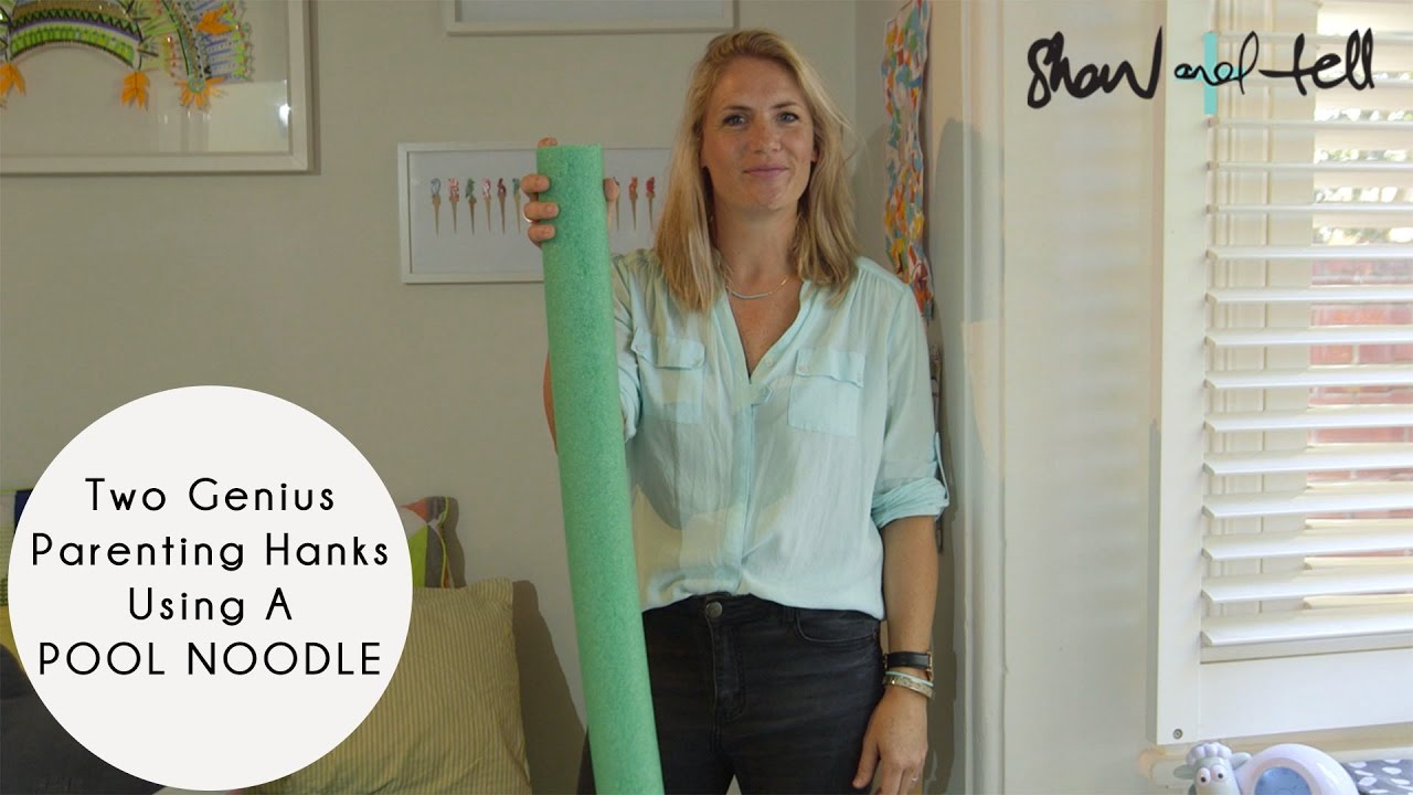 Two Genius Parenting Hacks Using A POOL NOODLE - YouTube