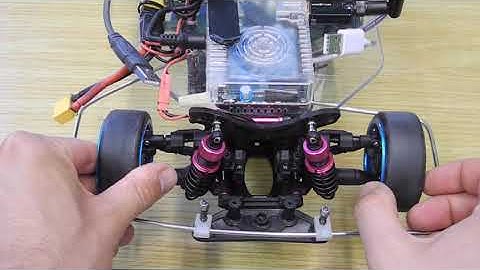 Autonomous RC car steering mechanism mechanical backlash