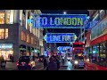 2020 Christmas Lights London Oxford Street  - 4K Night Walk