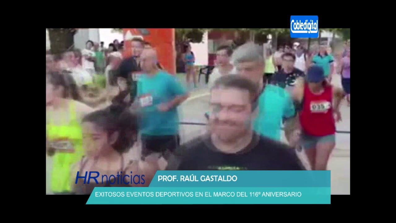 PROF RAUL GASTALDO EXITOSOS EVENTOS DEPORTIVOS EN EL MARCO DEL 116º ANIVERSARIO huinca renaco
