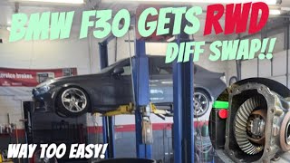 WELDED THE DIFF ON MY BMW F30 + RWD DIFF SWAP