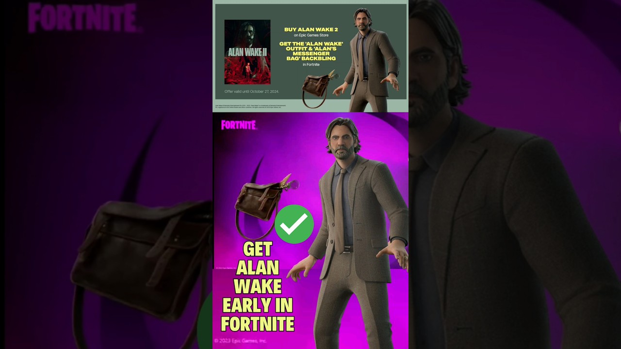 Fortnite Outfit is Free With Purchase of Alan Wake 2 on EGS : r/AlanWake