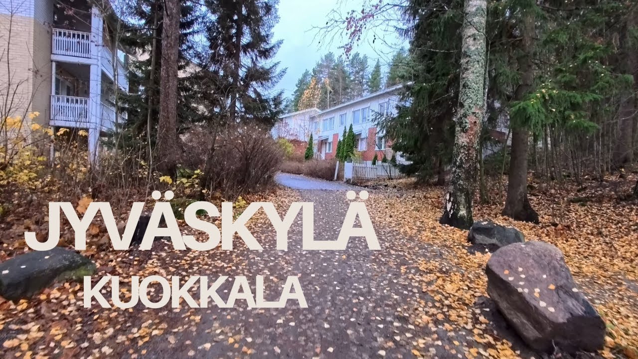 Jyväskylä [Kuokkala] Autumn walk in Central Finland, 7 degree 🍂