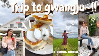 Trip to Gwangju and the Korean countryside~🌱 | cafe hopping, art museum, rice fields & ocean views |