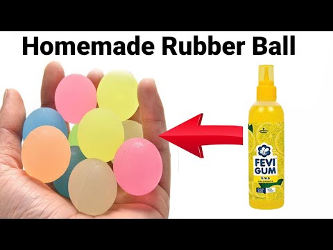How to make Rubber Ball at home/homemade ball/DIY Crazy ball/Jumping ball/Bouncy ball/homemade ball