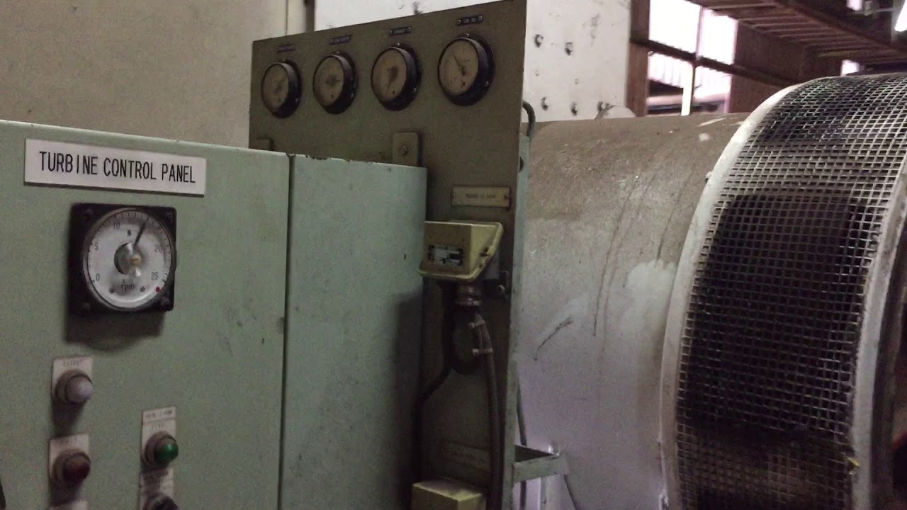 Test Over Speed Trip Turbine 1500 Kw. Shinko