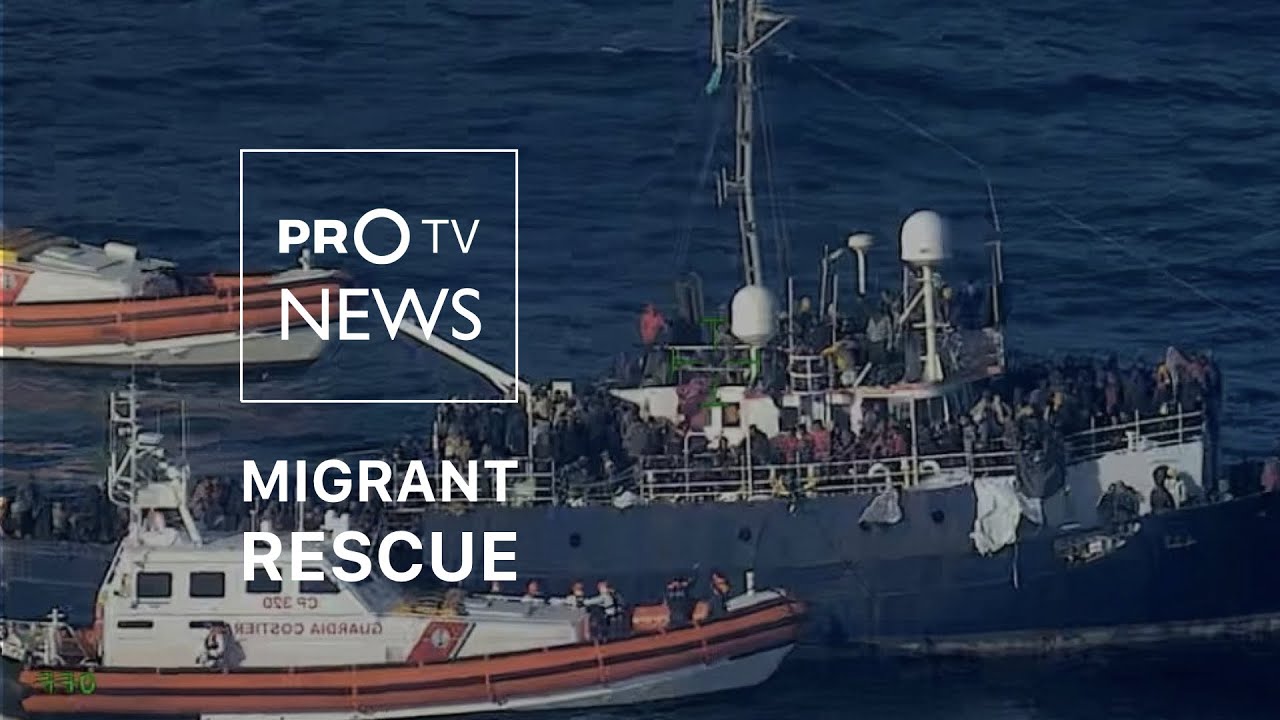 Italy’s coast guard rescue migrants at sea - YouTube