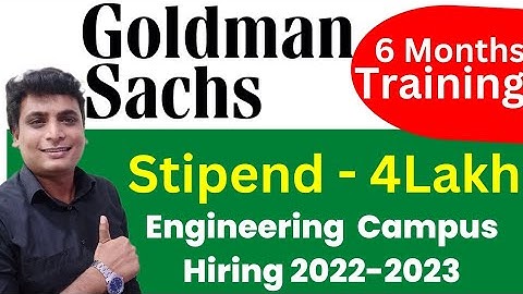 Goldman Sachs Internship SDE Engineering Campus Hiring Program 2022-23 Internship For Students 2024