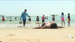 Virginia lifeguards rescue dozens as heat pulls crowds to the beach