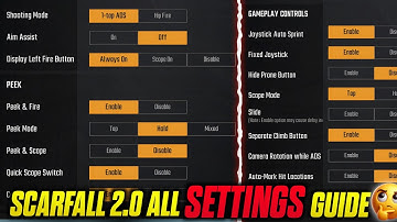Scarfall 2.0 All Basic Settings Control Guide 🤗 Sensitivity Control 🔥 Custom HUD 🫨 Pickup 🧐