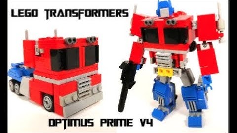Lego Transformer Optimus Prime G1 V4 with MP44 Accessories By BX Brix