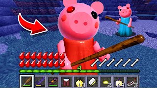 How to play PIGGY ROBLOX in Minecraft! Real life family PIGGY Battle NOOB VS PRO Animation