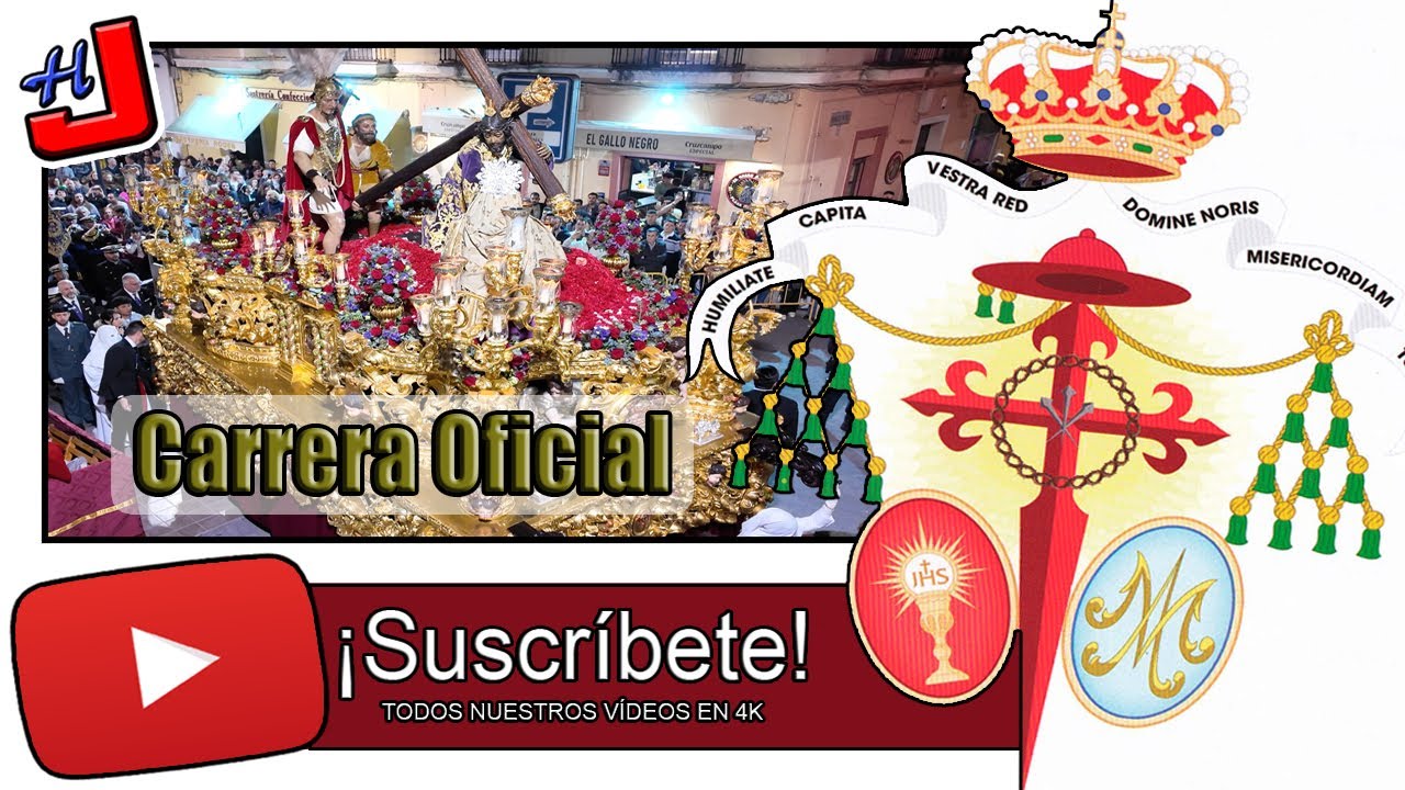 ⛪️ MOMENTAZO 🕯 CARRERA OFICIAL de TRES CAÍDAS ⚜️ SEMANA SANTA 2024 ⚜️ 4K 📹