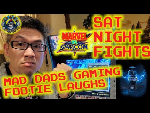 Marvel Vs Capcom Arcade1Up Sat Night Fights! w/ Mad Dads Gaming & Footie Laughs from Kongs-R-Us