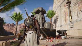 A walking tour in Ancient Egypt Thebes Ultra Graphics relaxing #assassinscreedorigins