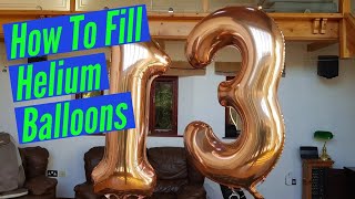 How To Fill Helium Party Balloons