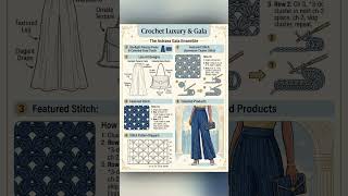 Luxury crochet style crochet pants and crochet bag tutorial  30 / DIY crochet for beginner