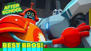 Shiny and Thunder BFF Compilation! ❤️ | Super Giant Robot Brothers | Netflix After School