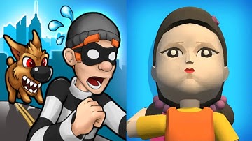 Robbery Bob vs Squid Game Challenge Gameplay Android,ios Part 48