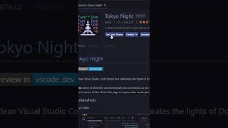 Best Theme Extension For Visual Studio Code! called Tokyo night. #coding #programming #vscode