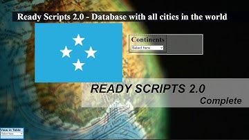 List of cities and provinces in Micronesia database - Ready Scripts 2.0