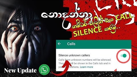 How to Silence unknown Callers from WhatsApp - Calls from unknown numbers will be Silenced 🤫🤫