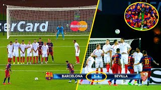 The Day Lionel Messi Proved He's the King of Freekicks and Destroyed Sevilla in the Super Cup Final