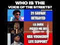21 Savage vs Lil Durk vs NBA Youngboy | Who is the Voice of the Streets? #shorts