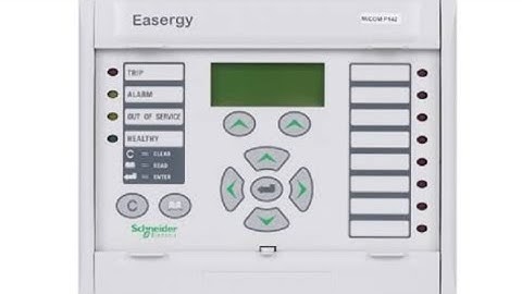 Schneider Micom P141 relay Navigation, parameter settings, relay testing, alarm/ fault/led reset