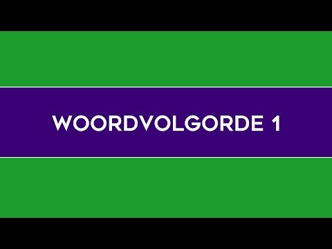 Woordvolgorde 1