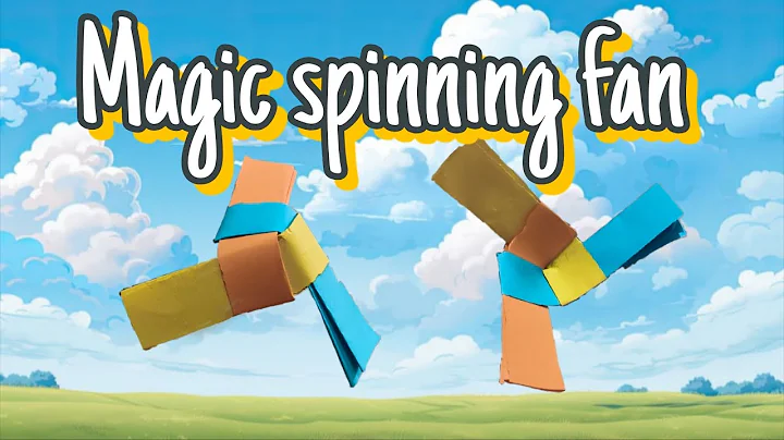Origami paper magic fan | how to make paper fan | how to make paper flying toy