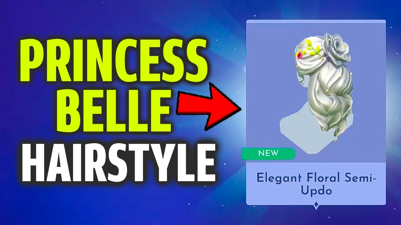 Princess Belle Hairstyle Disney Dreamlight Valley Elegant Floral Semi Updo YouTube Princess Belle Hairstyle Disney Dreamlight Valley Elegant Floral Semi Updo YouTube