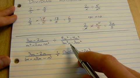 7.3 Dividing Rational Expressions (part 1)