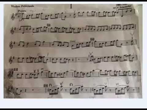 Telemann Concerto in G Major I Presto Violin Sheet