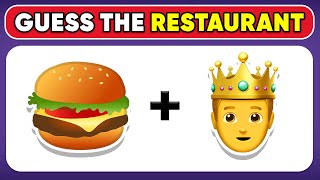 Guess the Fast Food Restaurant by Emoji? 🍔 Emoji Quiz