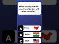 Top 4 World Geography Facts &amp; Quiz! 🌍🤔 #Shorts #Geography