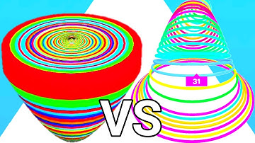 Circles Runner vs Rolling Stack - ASMR Gameplay