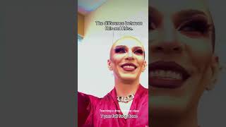 The difference between Kris and Krisa. #drag #dragqueen #makeup #makeuptutorial